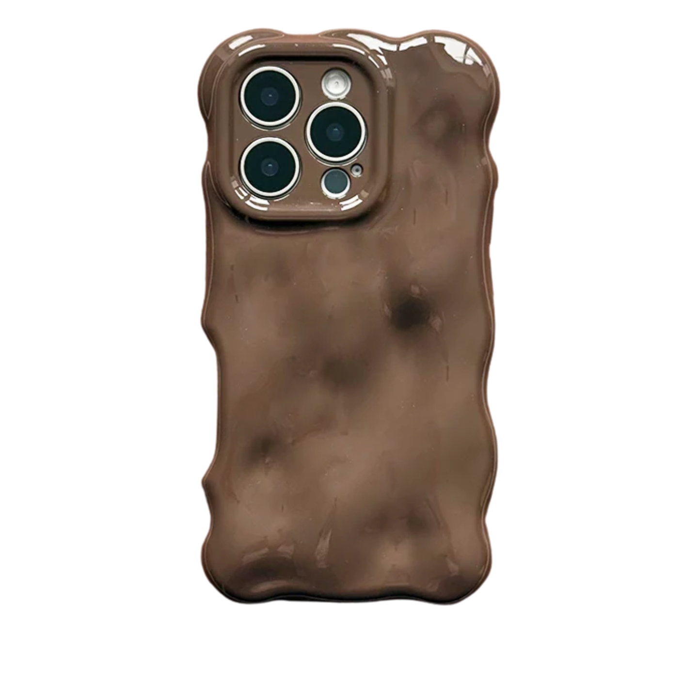 Coconut Lane 3D Bubble Phone Case in Chocolate