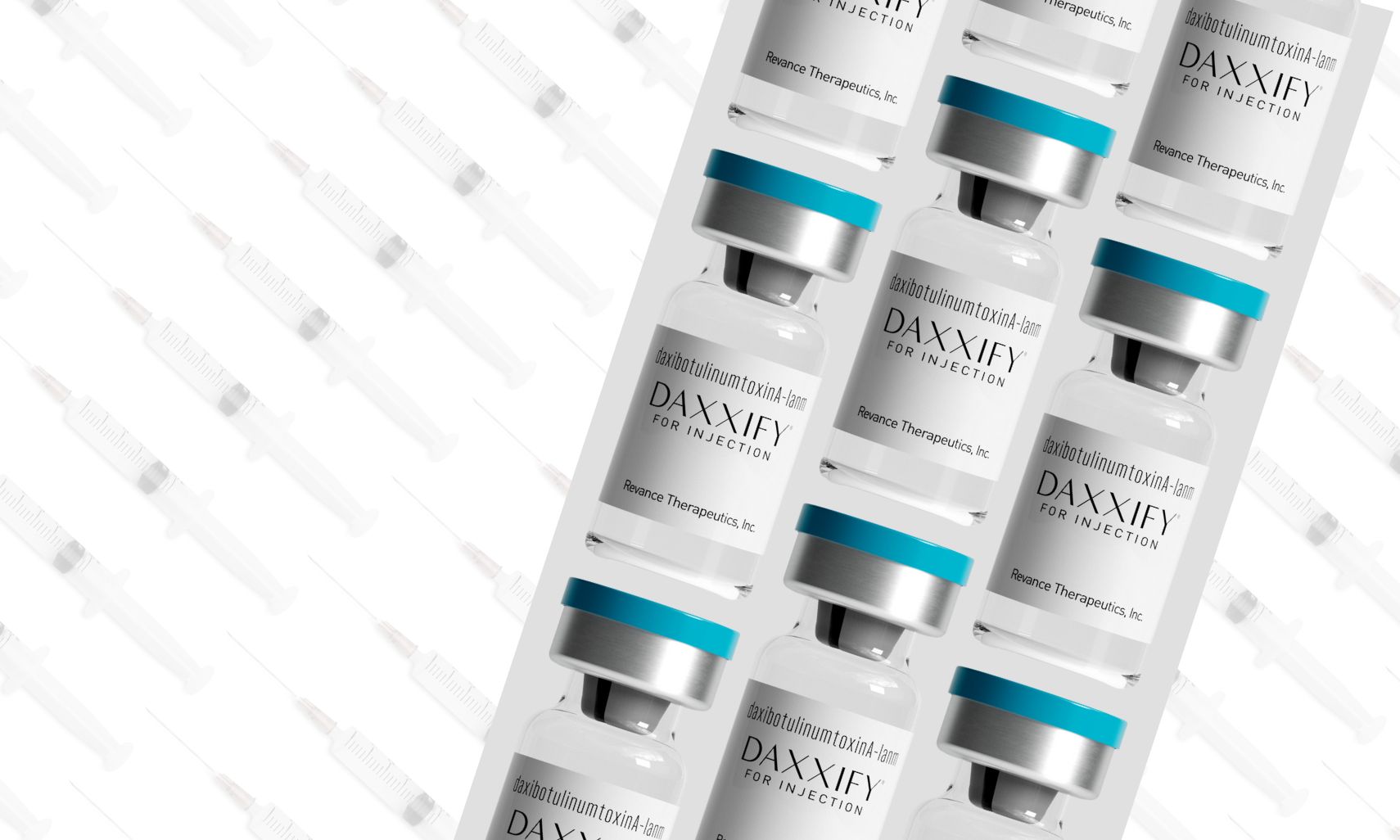 Daxxify bottles with syringes