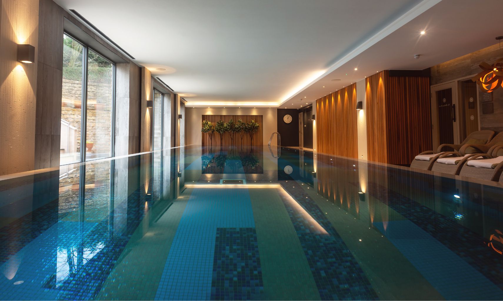 Infinity pool at Dormy House spa