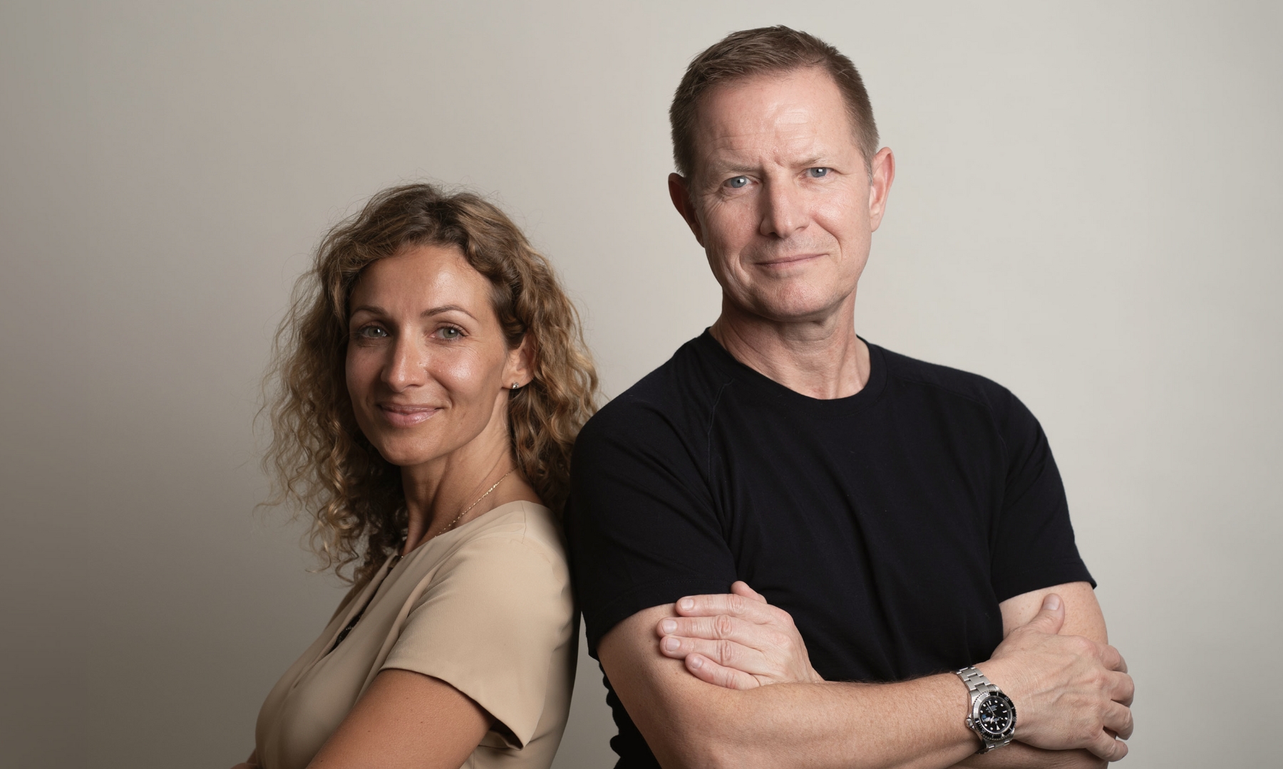 Dr Paul Banwell and Dr Katia Sindali