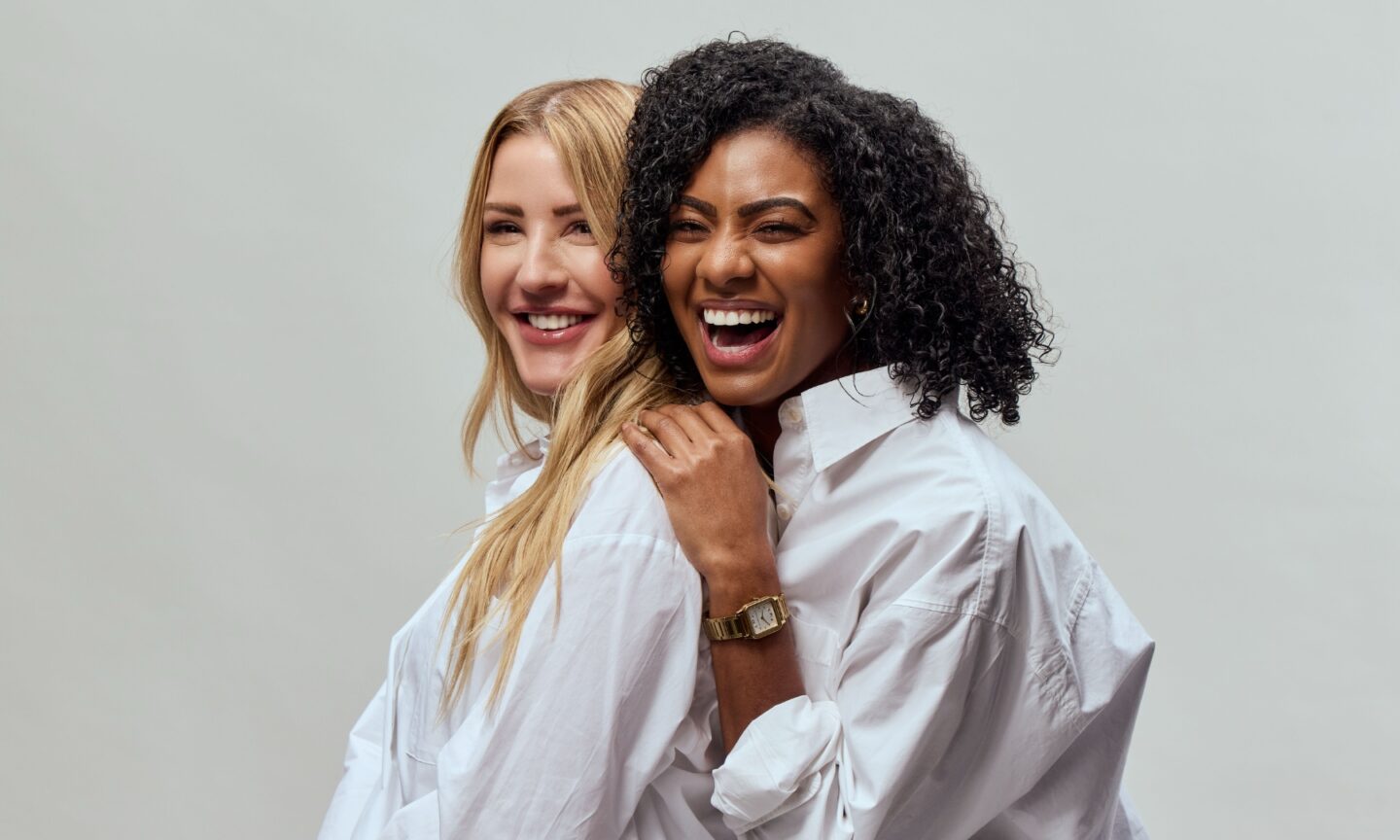 Ellie Goulding and Gemma Feare