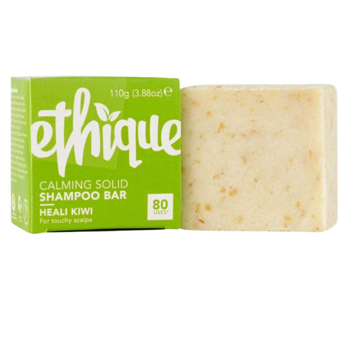 Ethique Heali Kiwi Calming Solid Shampoo Bar