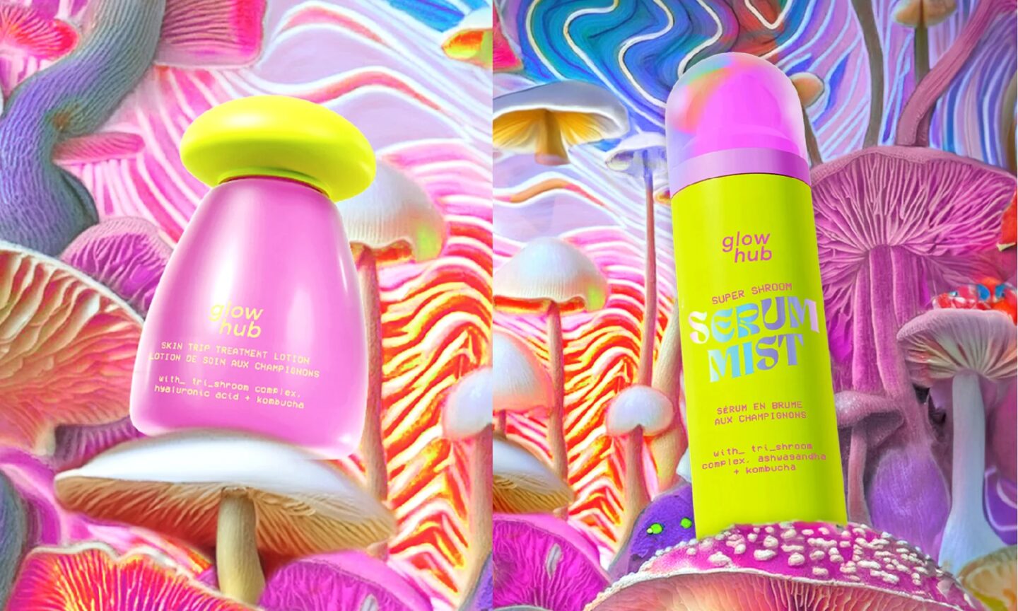 Glow Hub Skin Trip Treatment Lotion and Super Shroom Serum Mist