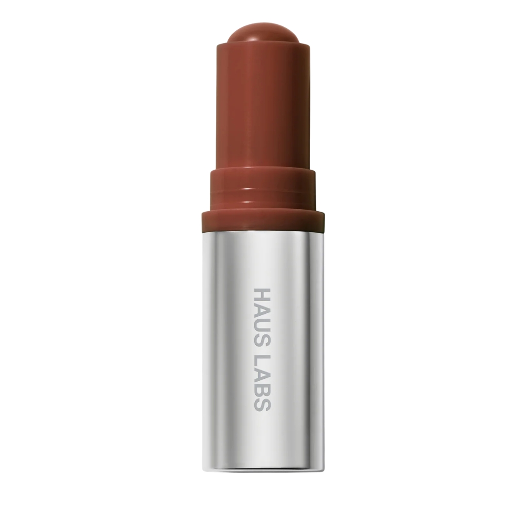Haus Labs Color Fuse Glassy Blush Balm Stick in Glassy Cinnamon