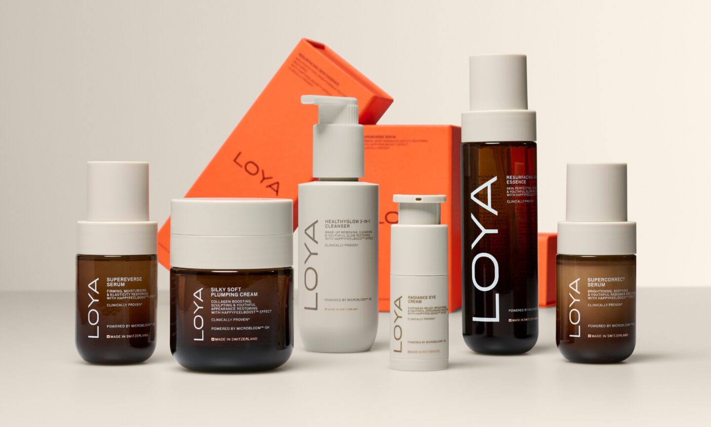 Loya skincare lineup