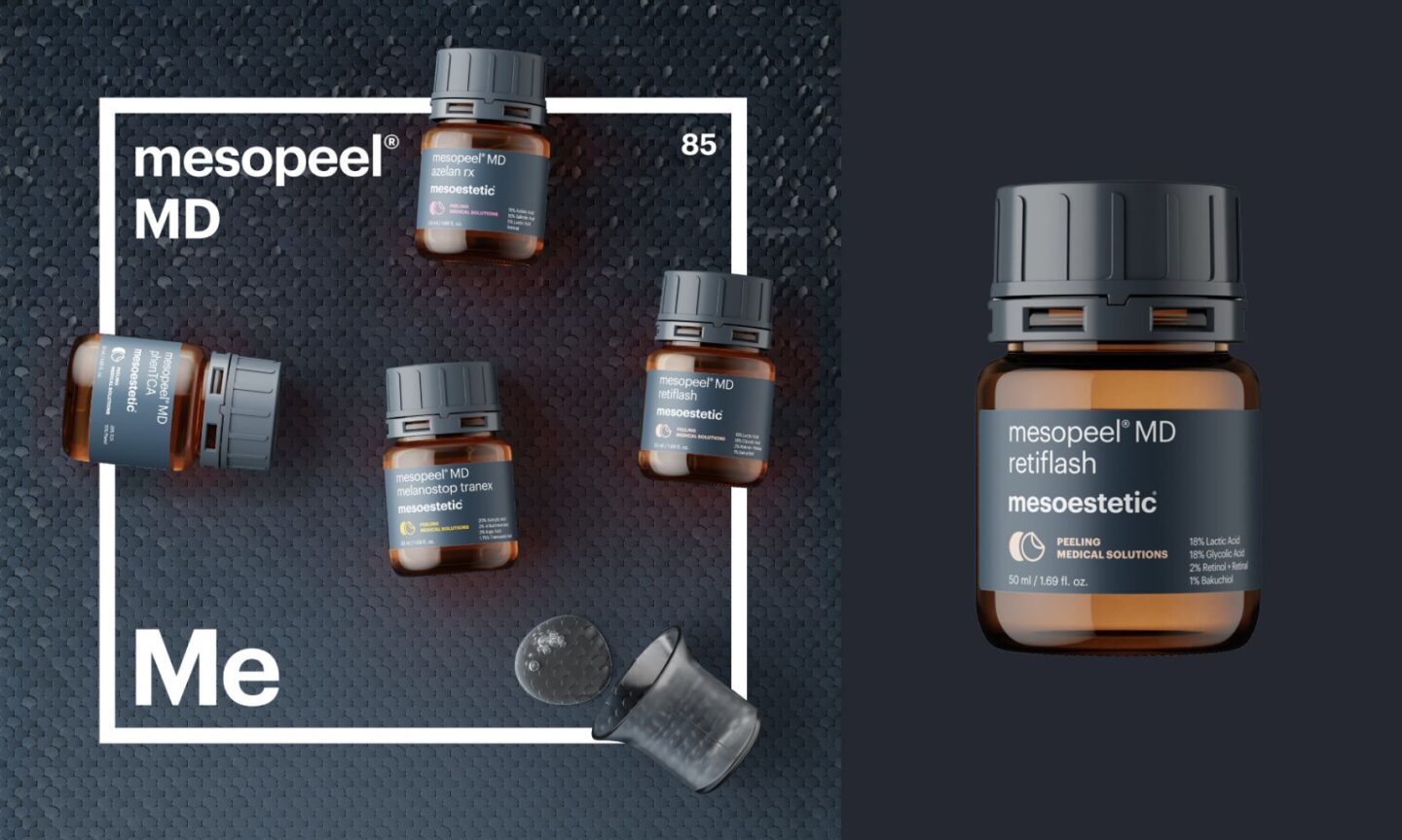 bottles of Mesopeel MD