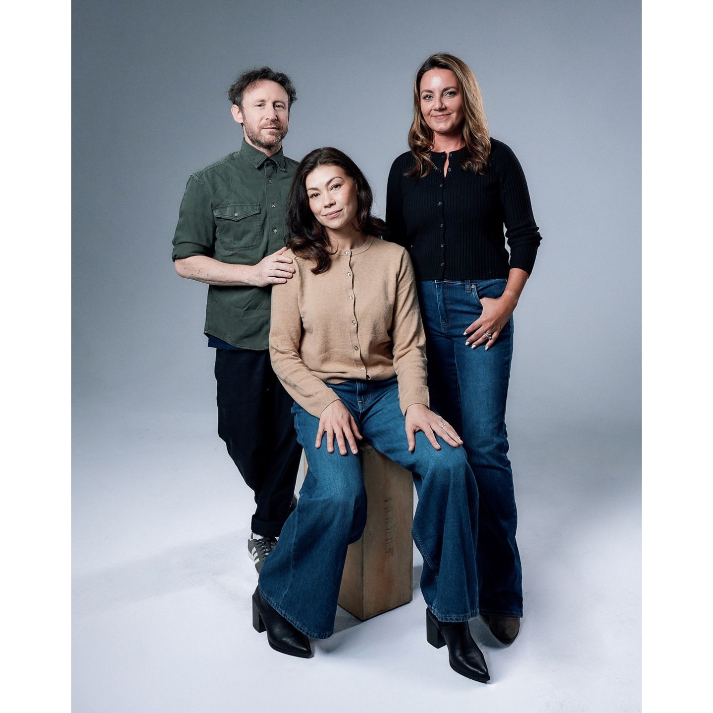 Mike Einziger, Ann Marie Simpson Einziger, and Edna Coryell