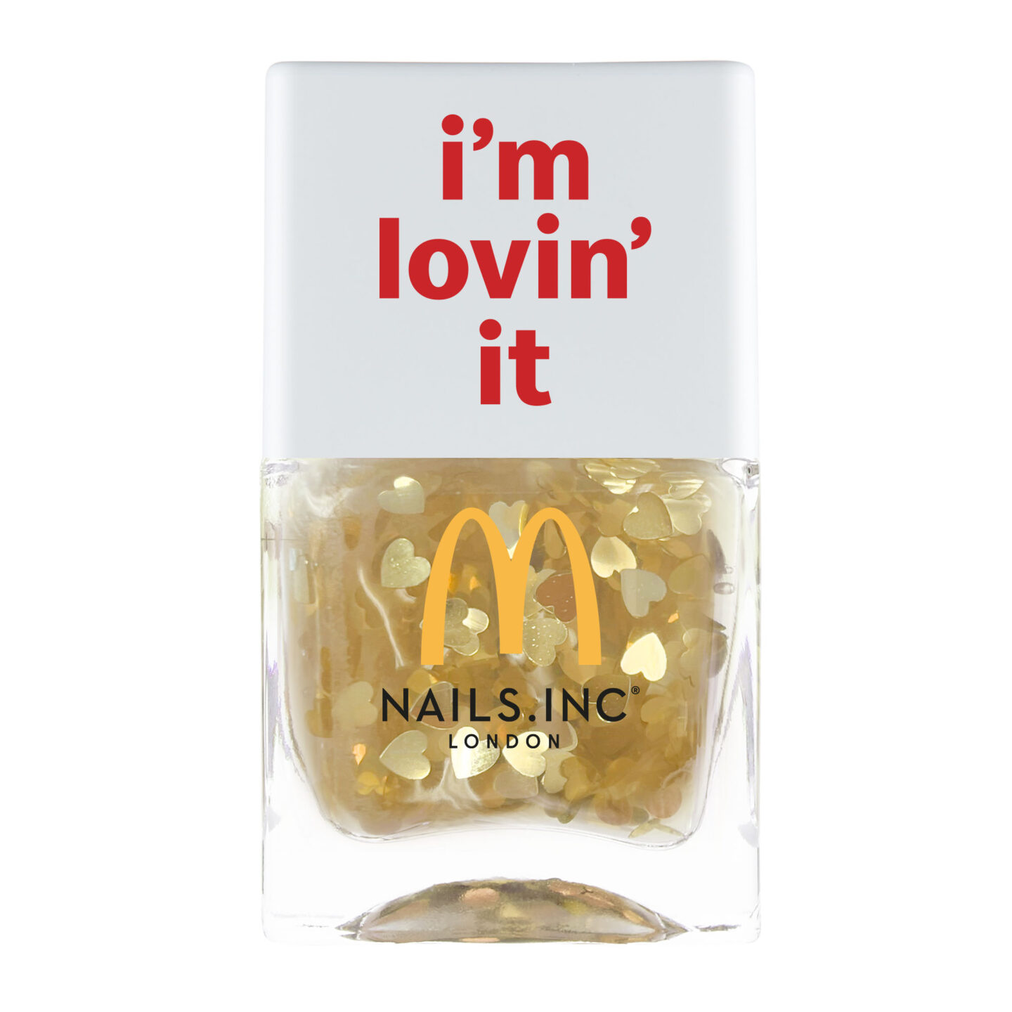 Nails Inc i'm Lovin' It Gold Heart Nail Topper