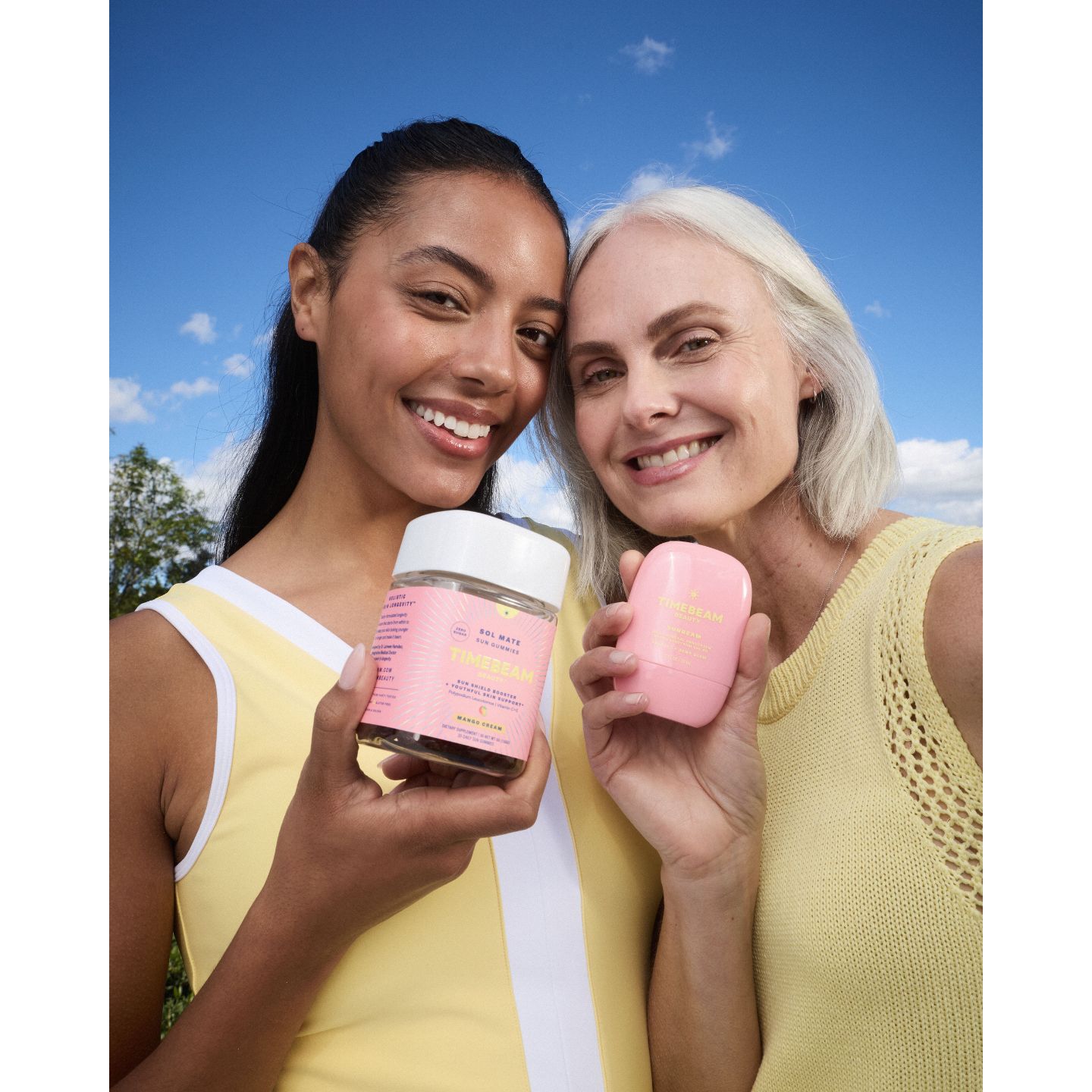 Timebeam Sunbeam SPF 50 and Sol Mate Sun Gummies