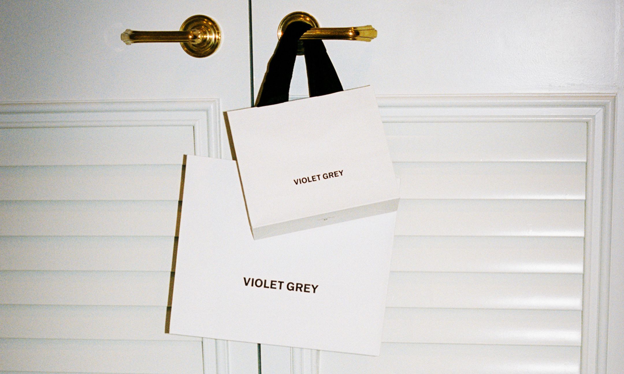 Violet Grey Shopping Bags