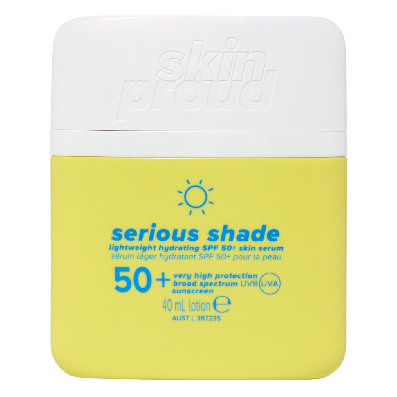 Skin Proud Serious Shade Lightweight Hydrating SPF 50+ Sun Serum