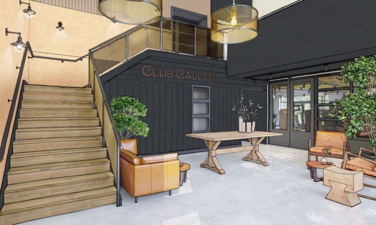 lobby of the Grain Store at Calcot & Spa