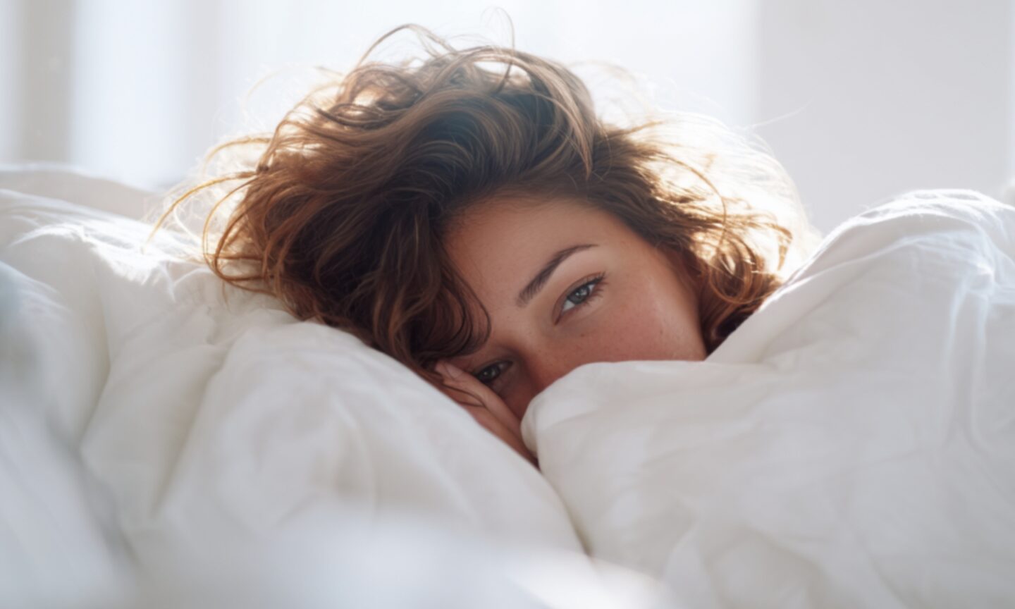 Woman in bed