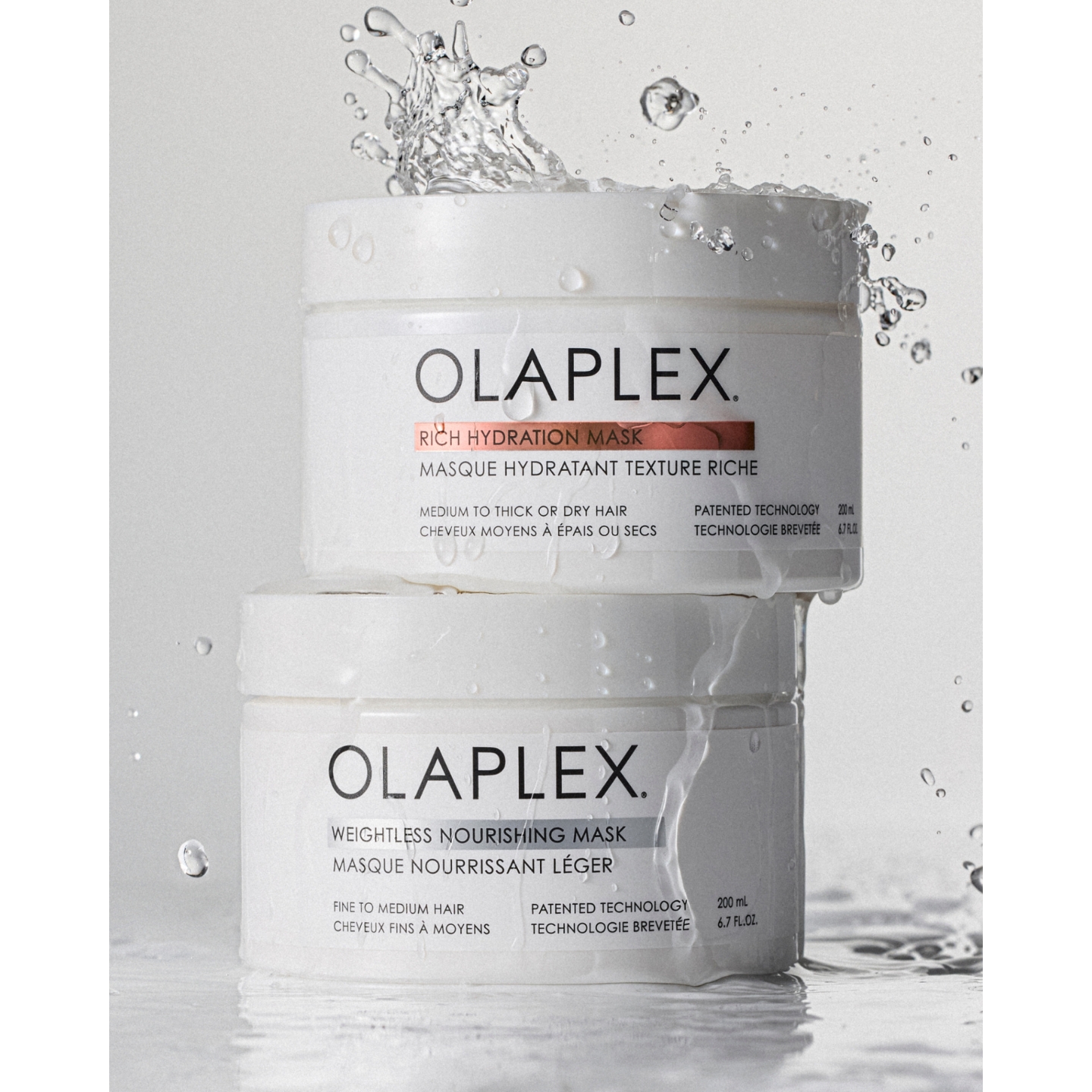 Olaplex Rich Hydration Mask and Weightless Nourishing Mask